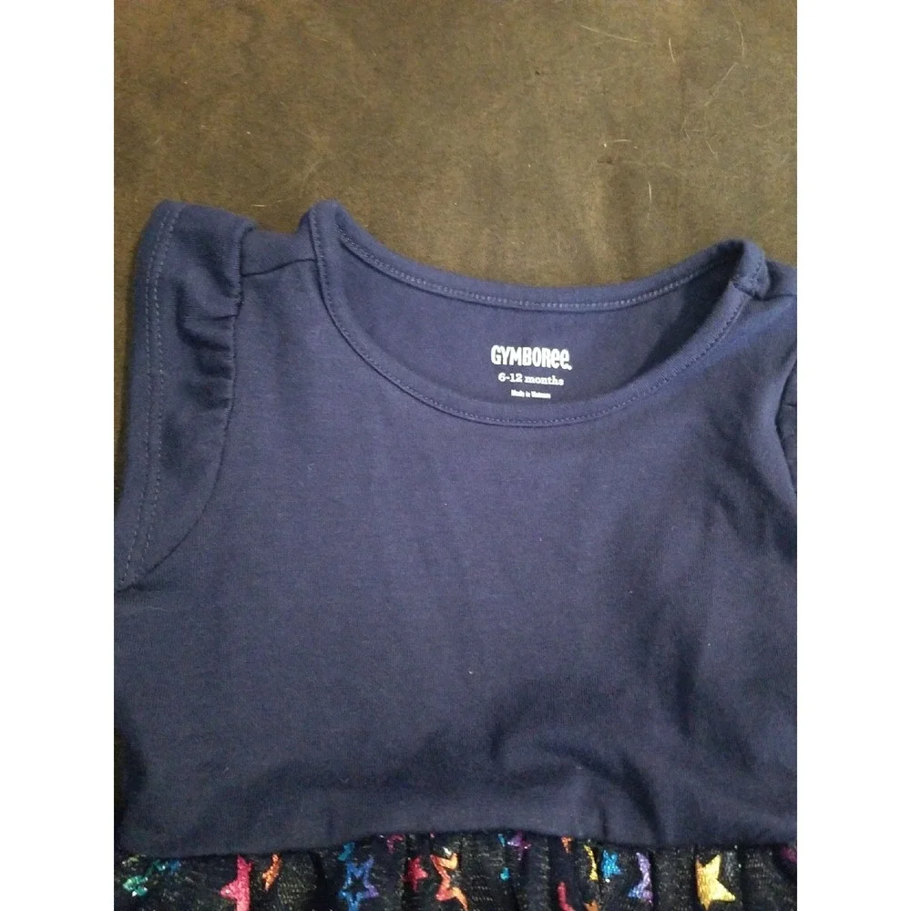 Gymboree cosmic club star‎ dress 6 12 months nwt